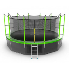 Батут EVO Jump Internal 16ft (Green) с лестницей + нижняя сеть